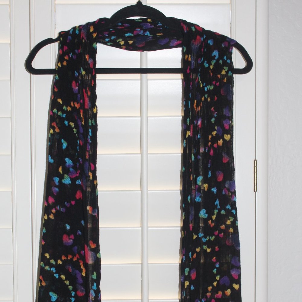 Rainbow Heart Scarf